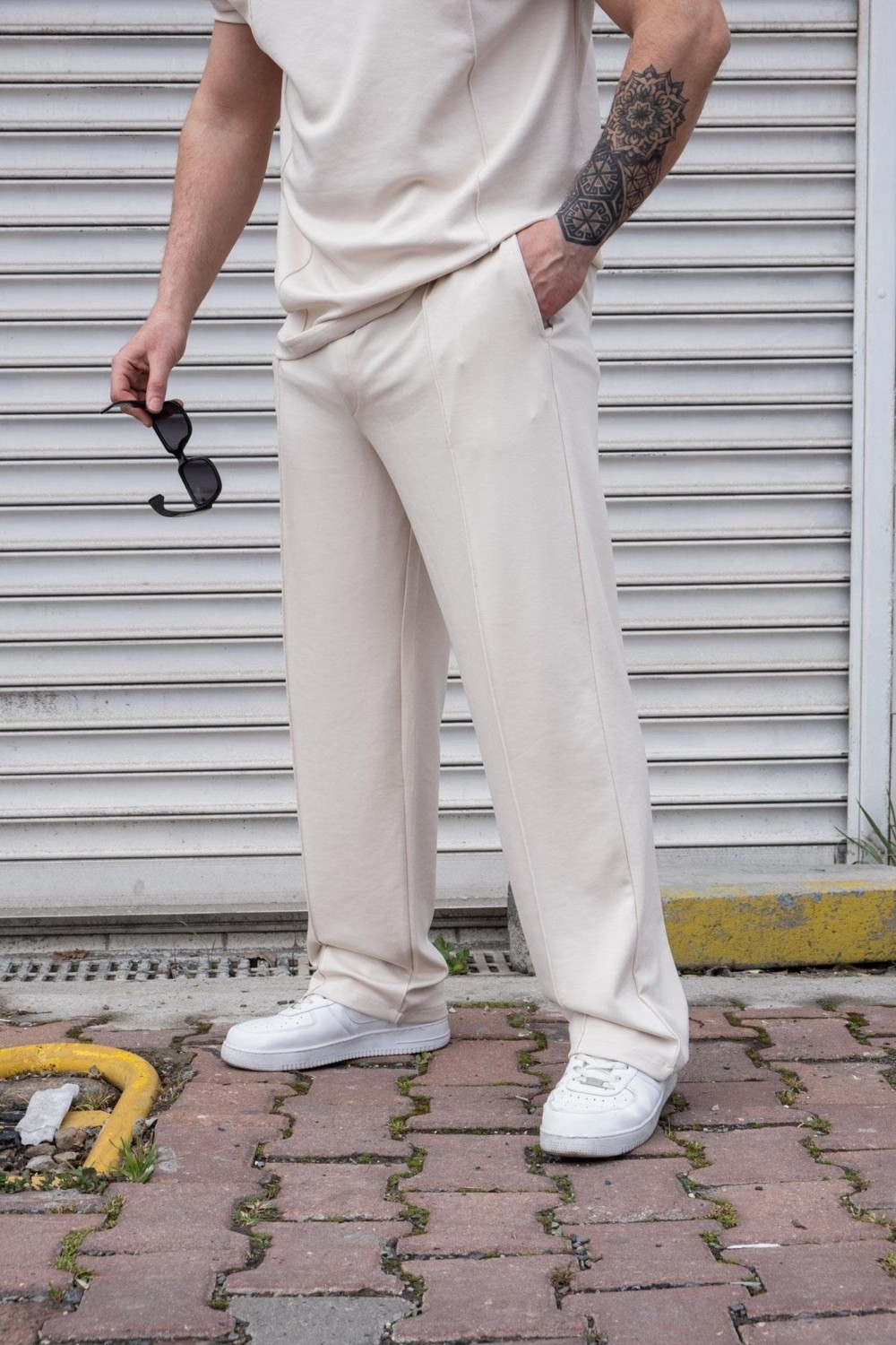 Moda Fethi Oysho Kumaş Alt/üst Rahat Kalıp Takım görsel 3