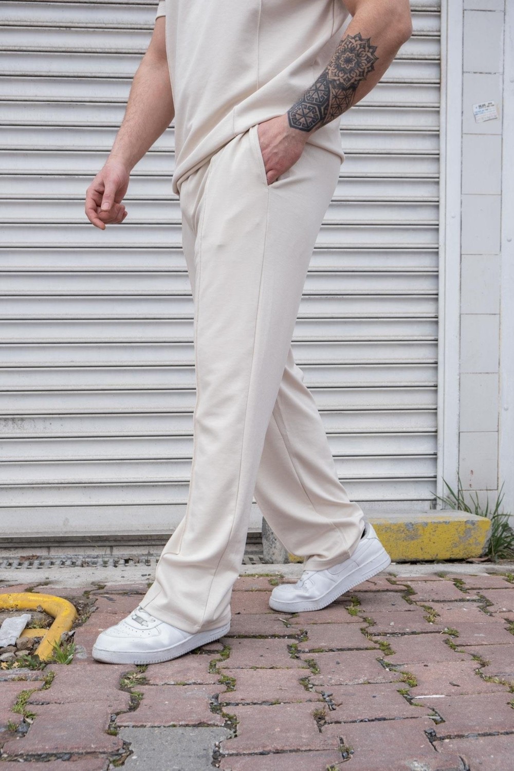 Moda Fethi Oysho Kumaş Alt/üst Rahat Kalıp Takım görsel 4