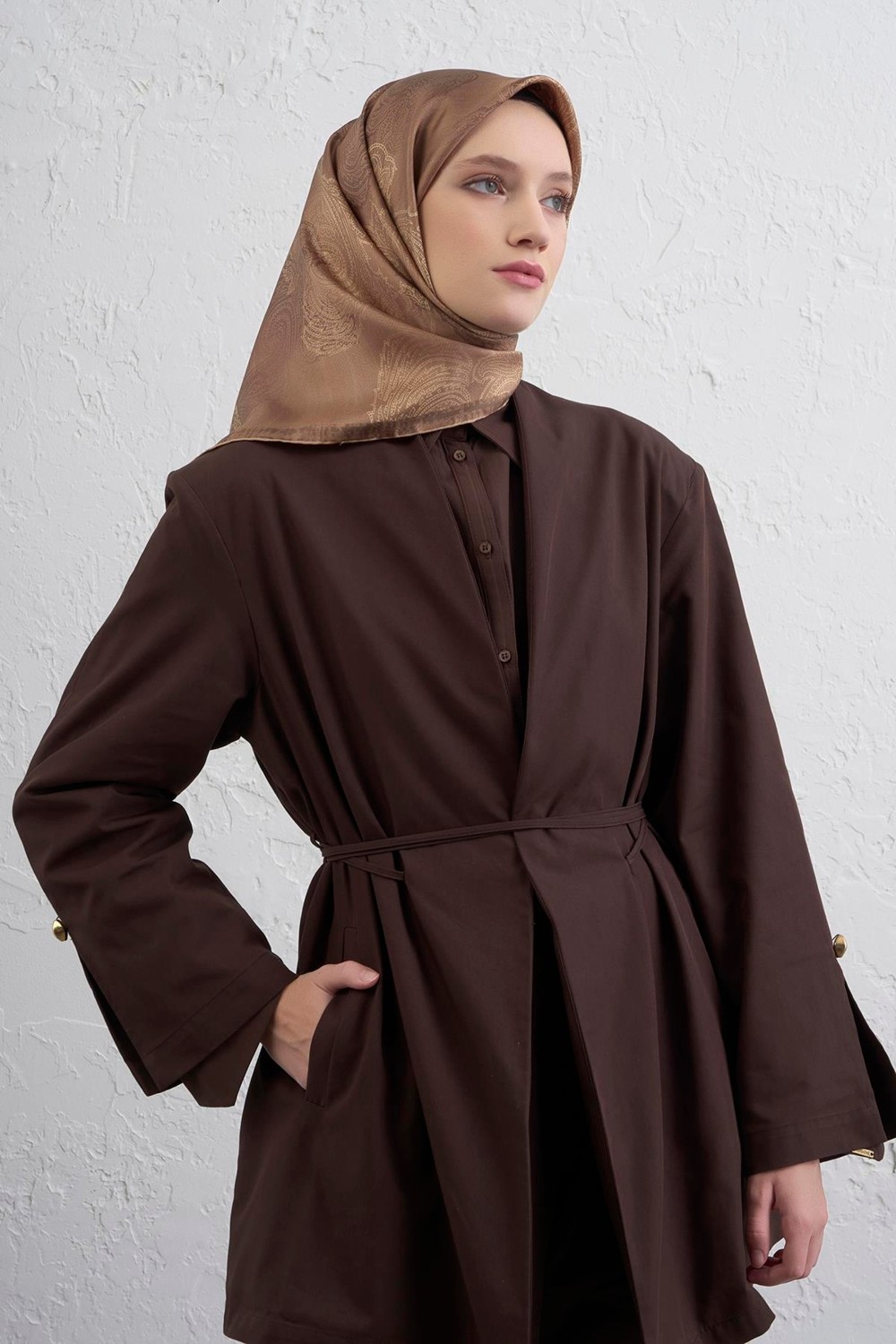 Armine Saf Ipek Sura Eşarp 9428D 38