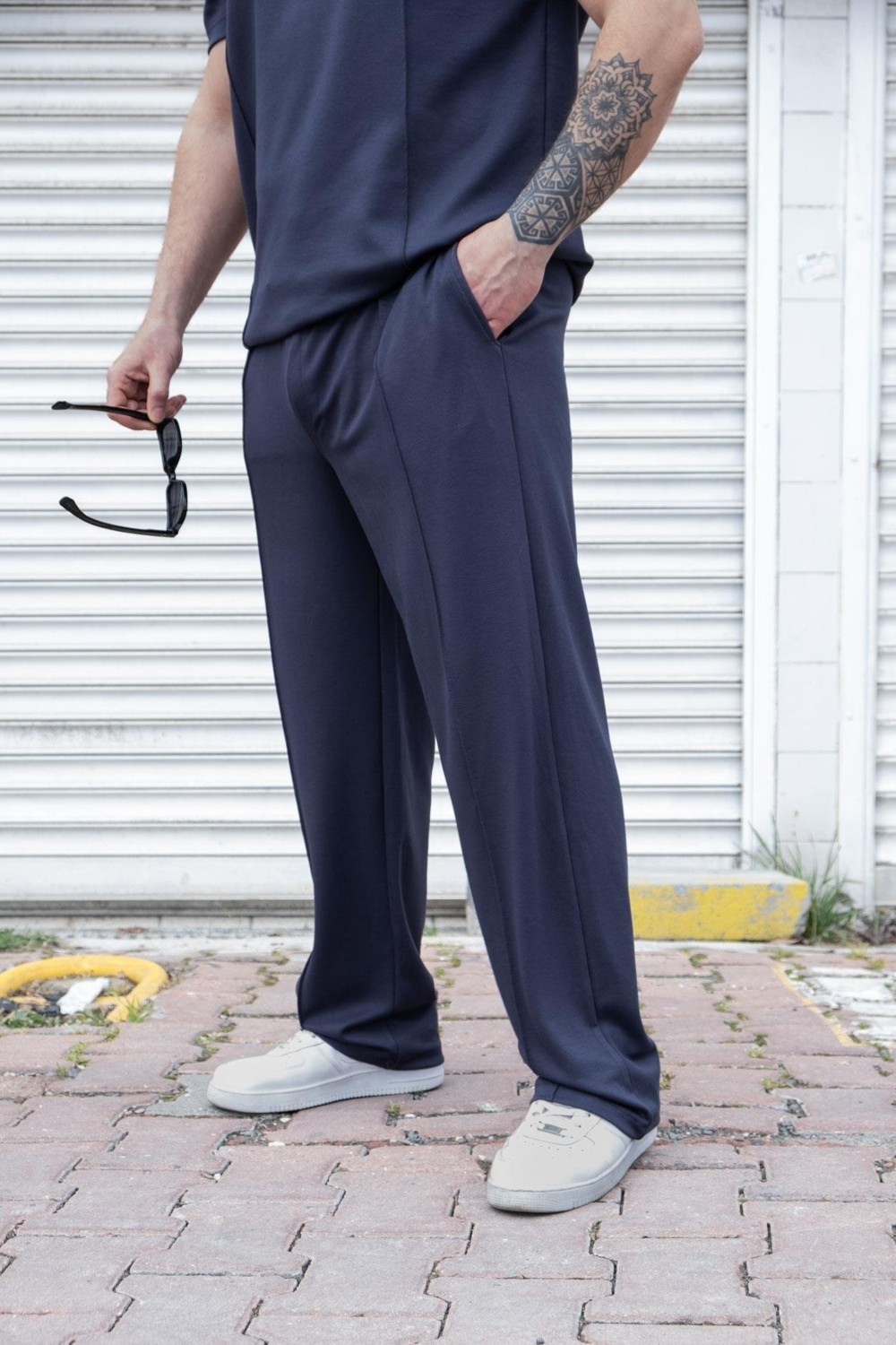 Moda Fethi Oysho Kumaş Alt/üst Rahat Kalıp Takım görsel 4