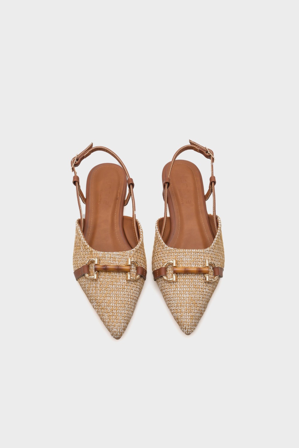Capone Outfitters Aria Hasır Ahşap Tokalı Kadın Babet görsel 7