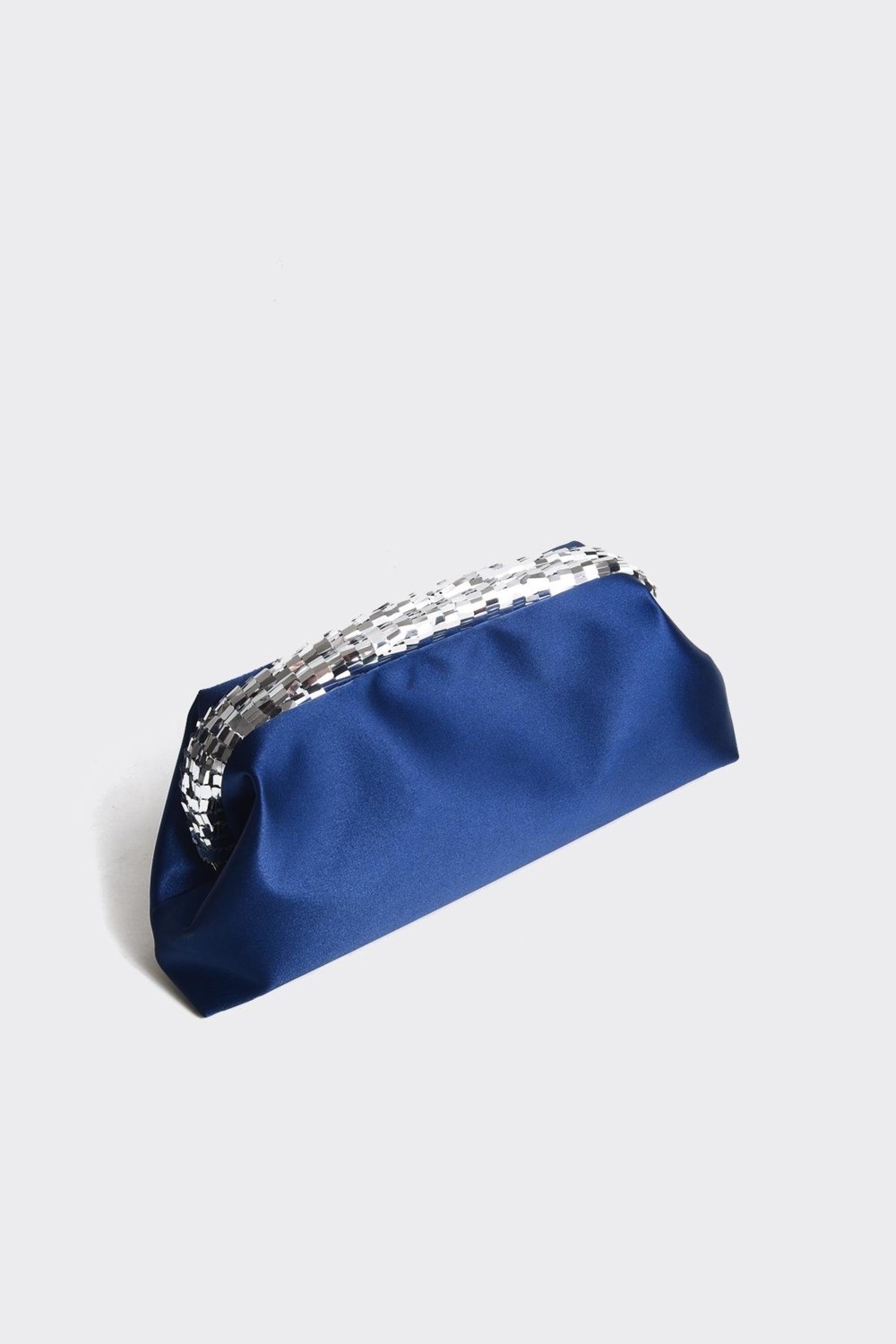 Berlesi Bej Saten Gold Payet Detaylı Clutch Abiye Çanta