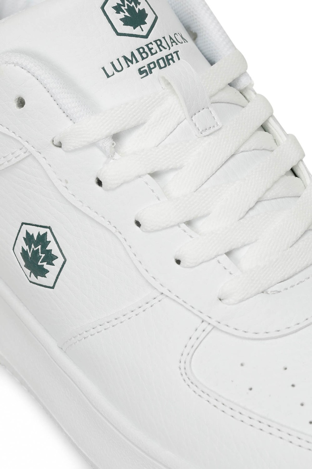 Lumberjack Fınster 5fx Beyaz Erkek Sneaker Suni Deri Düz Taban ile Şık ve Rahat görsel 8