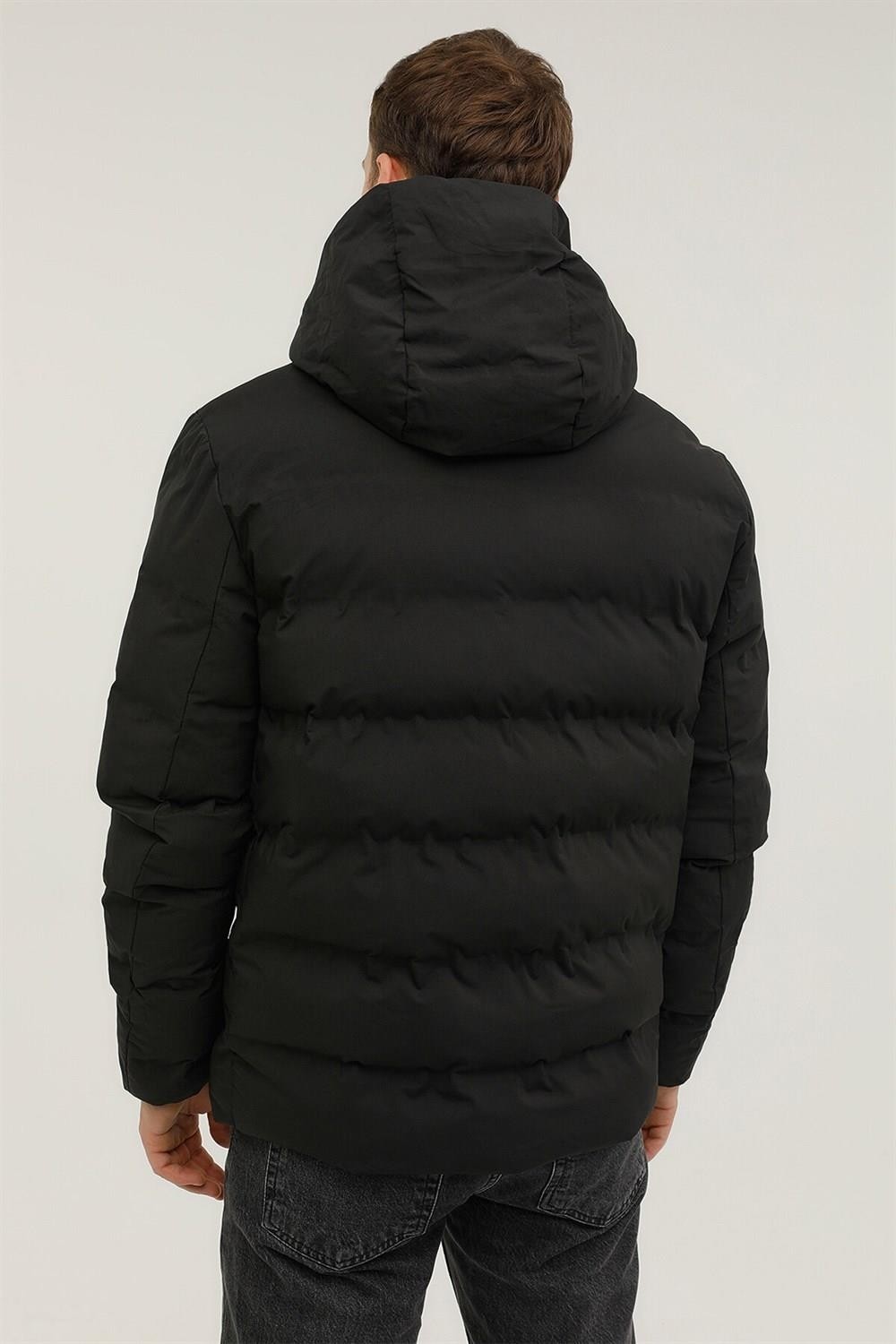 Lumberjack 2W M-Sn22 Nolan Coat 2Pr Siyah Erkek Mont 101165530 görsel 2