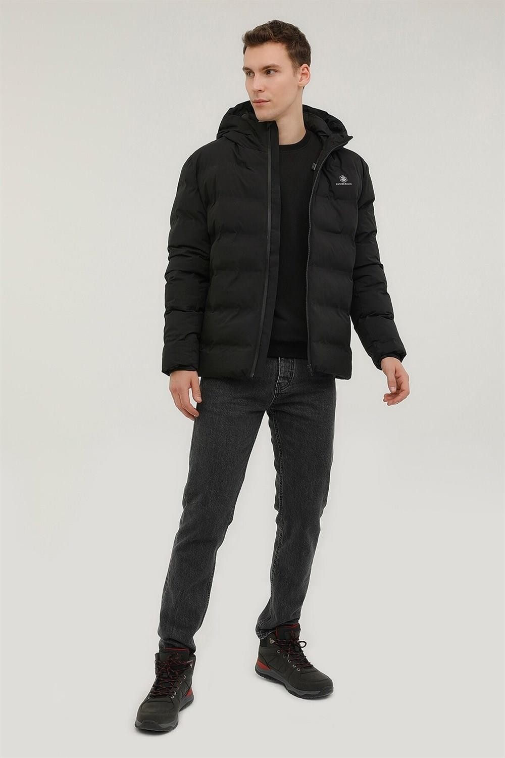 Lumberjack 2W M-Sn22 Nolan Coat 2Pr Siyah Erkek Mont 101165530 görsel 3