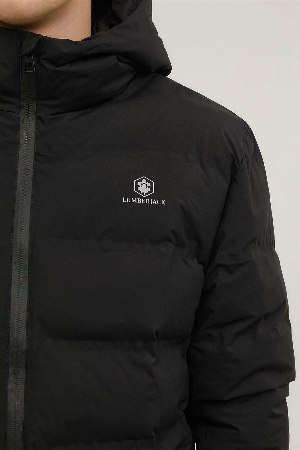 Lumberjack 2W M-Sn22 Nolan Coat 2Pr Siyah Erkek Mont 101165530 görsel 4