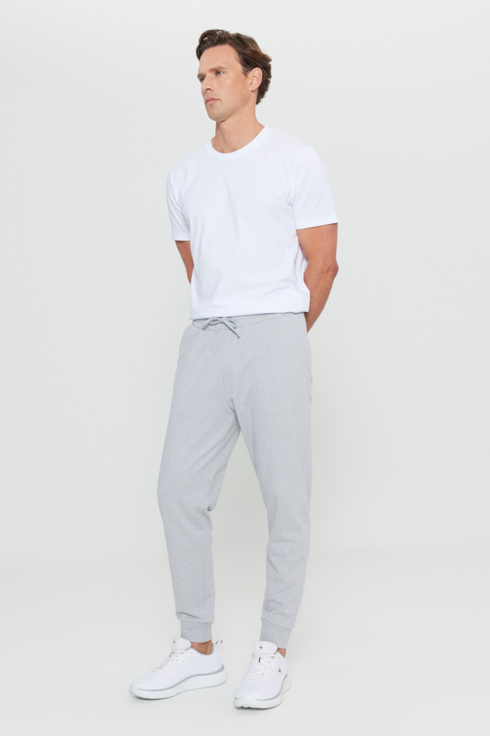 Altınyıldız Classics Erkek Siyah Standart Fit Normal Kesim 2 Iplik Cepli Rahat Pamuklu Jogger Eşofman Altı görsel 3