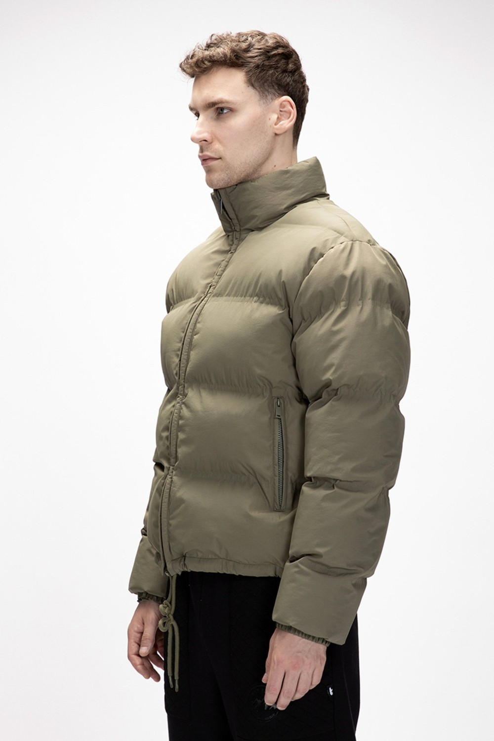 Bad Bear Amsterdam Si̇yah Puffer Kapüşonlu Erkek Mont görsel 2