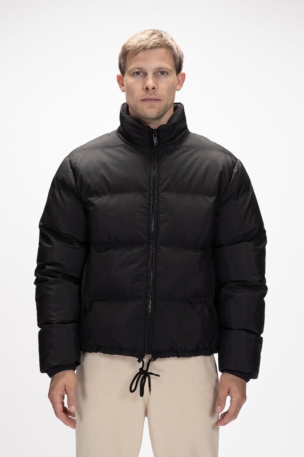 Bad Bear Amsterdam Si̇yah Puffer Kapüşonlu Erkek Mont