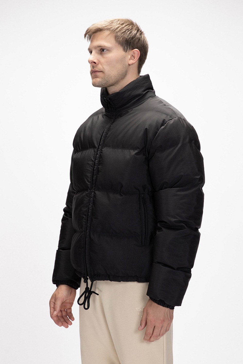 Bad Bear Amsterdam Si̇yah Puffer Kapüşonlu Erkek Mont görsel 7