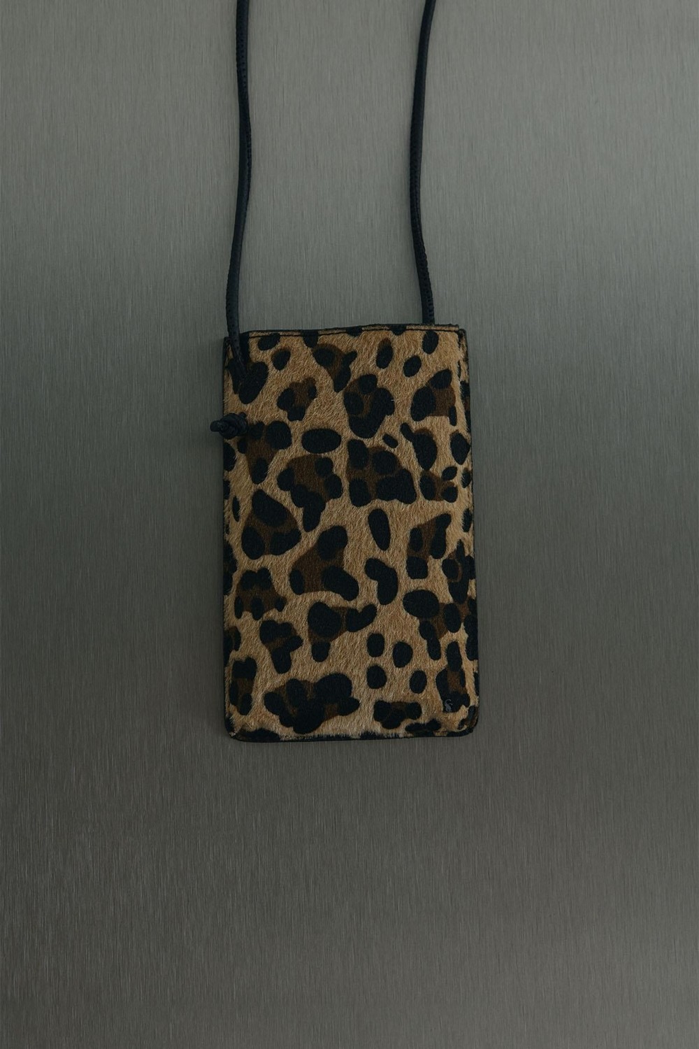 Suud Collection Kahverengi Mia Leopar Telefon Çantası görsel 5