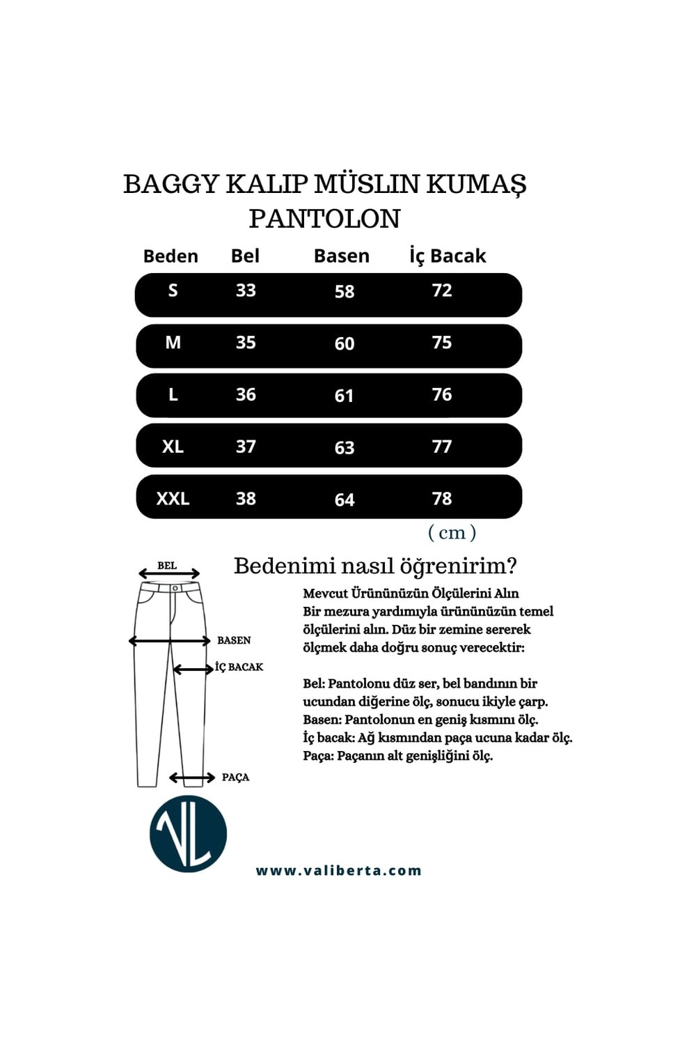 Valiberta Hafif ve Rahat Müslin Baggy Erkek Pantolon - Siyah görsel 6