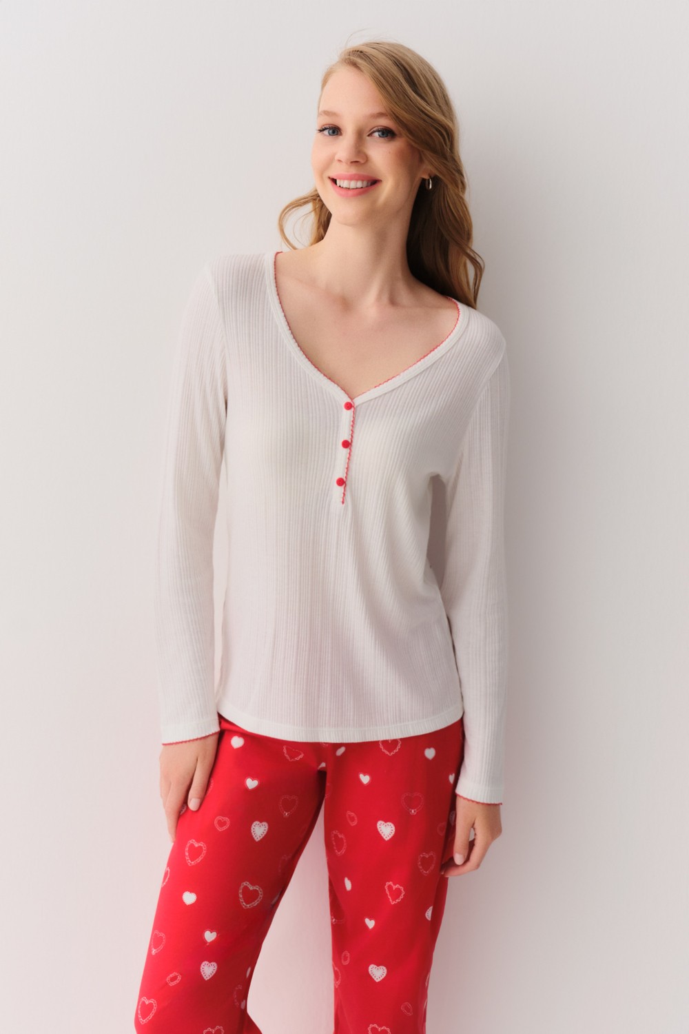 Suwen Love Pijama Takımı görsel 2
