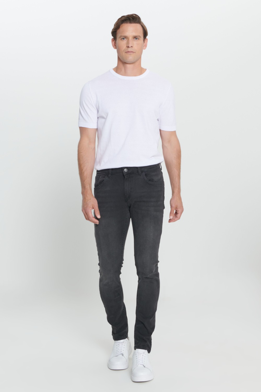 Altınyıldız Classics Erkek Siyah Diz İzi Yapmayan Pamuklu Esnek Denim Jean Kot Pantolon Ekstra Slim Fit Dar Kesim Rıss görsel 4