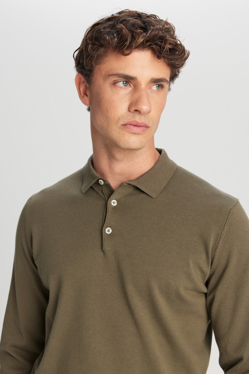 Altınyıldız Classics Erkek Siyah Pamuklu Standart Fit Normal Kesim Polo Yaka Triko Kazak görsel 4