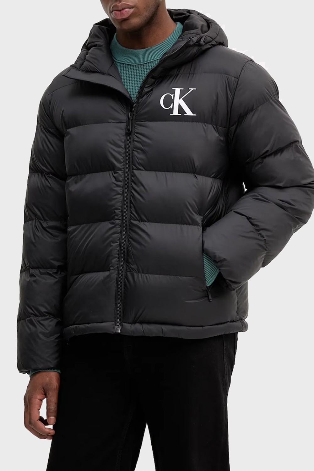 Calvin Klein Kapitoneli Regular Fit Kapüşonlu Yaka Şişme Mont LV04RD528GUB1 Erkek Mont LV04RD528G Ub1