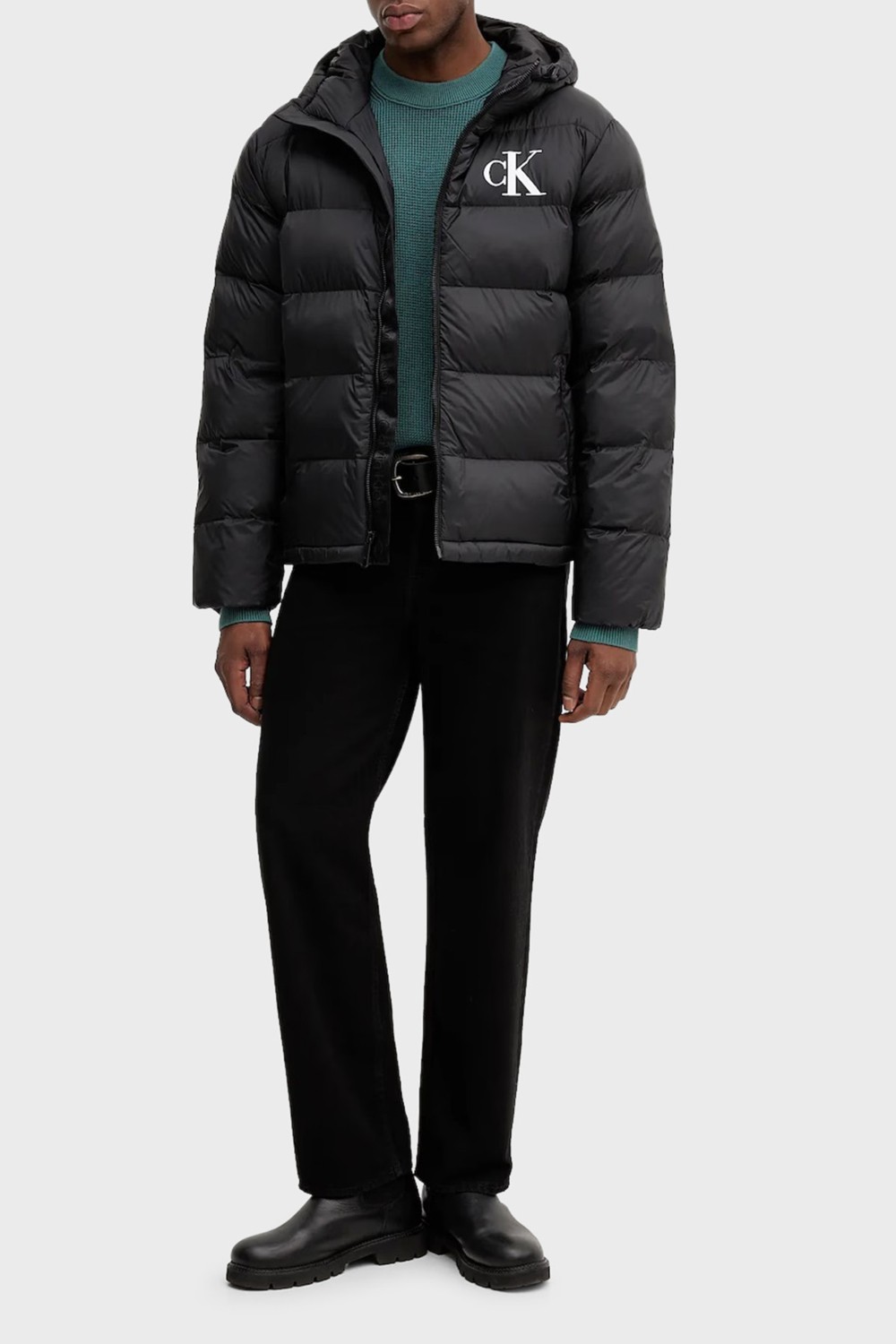Calvin Klein Kapitoneli Regular Fit Kapüşonlu Yaka Şişme Mont LV04RD528GUB1 Erkek Mont LV04RD528G Ub1 görsel 2