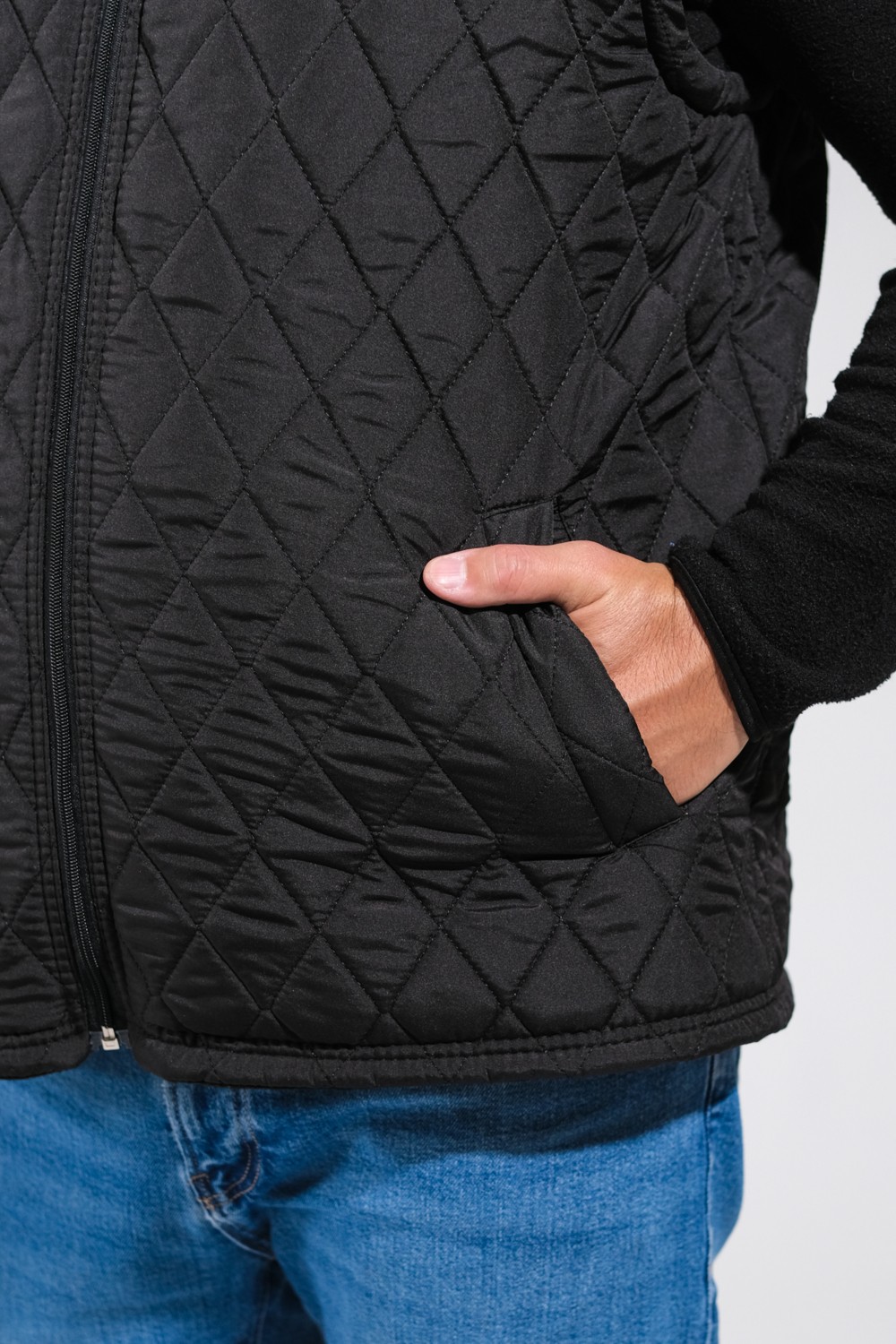 Derin Mavi Süper Battal Kapitone Yelek 7XL-8XL-9XL-10XL görsel 4