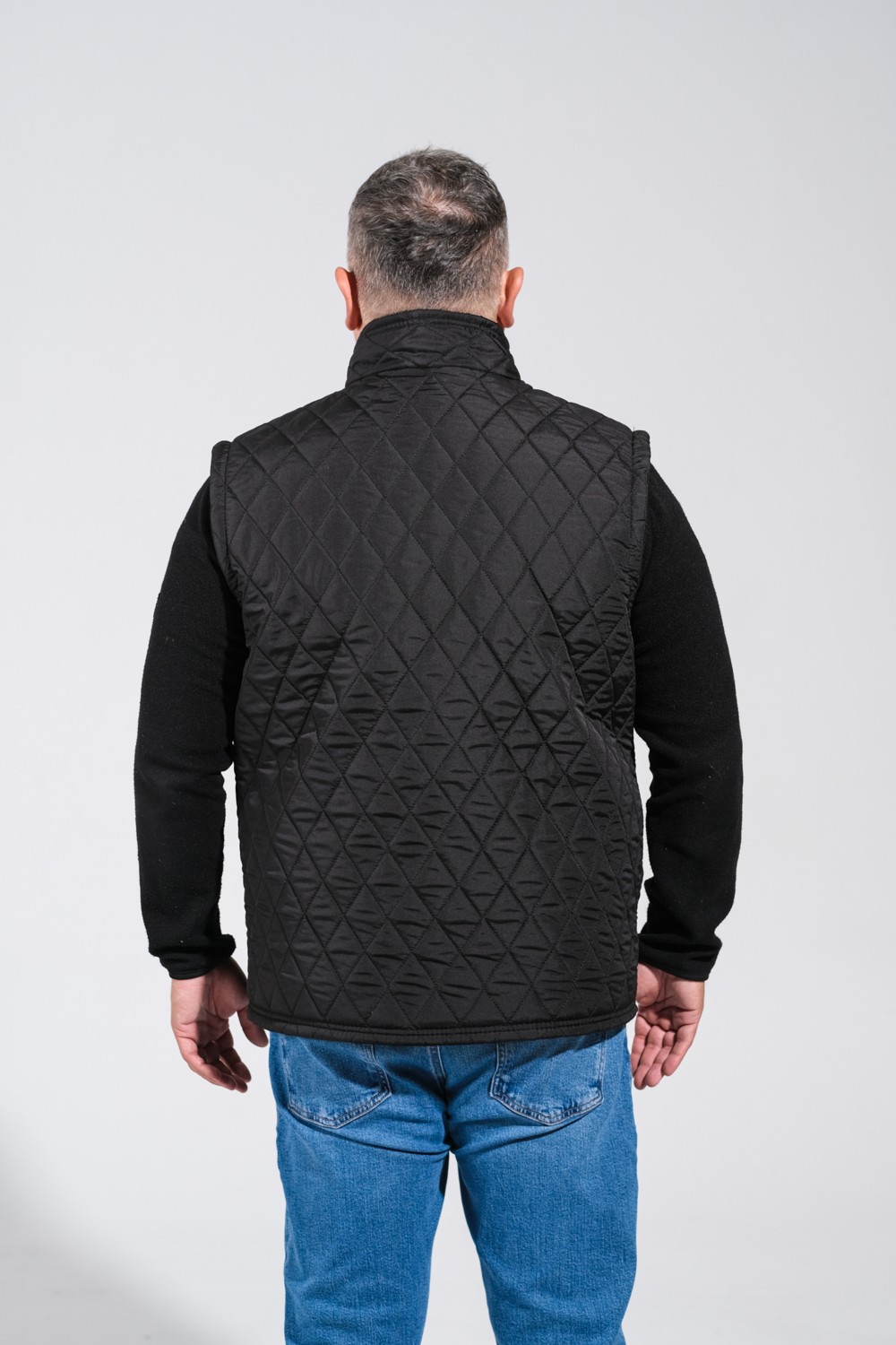 Derin Mavi Süper Battal Kapitone Yelek 7XL-8XL-9XL-10XL görsel 6