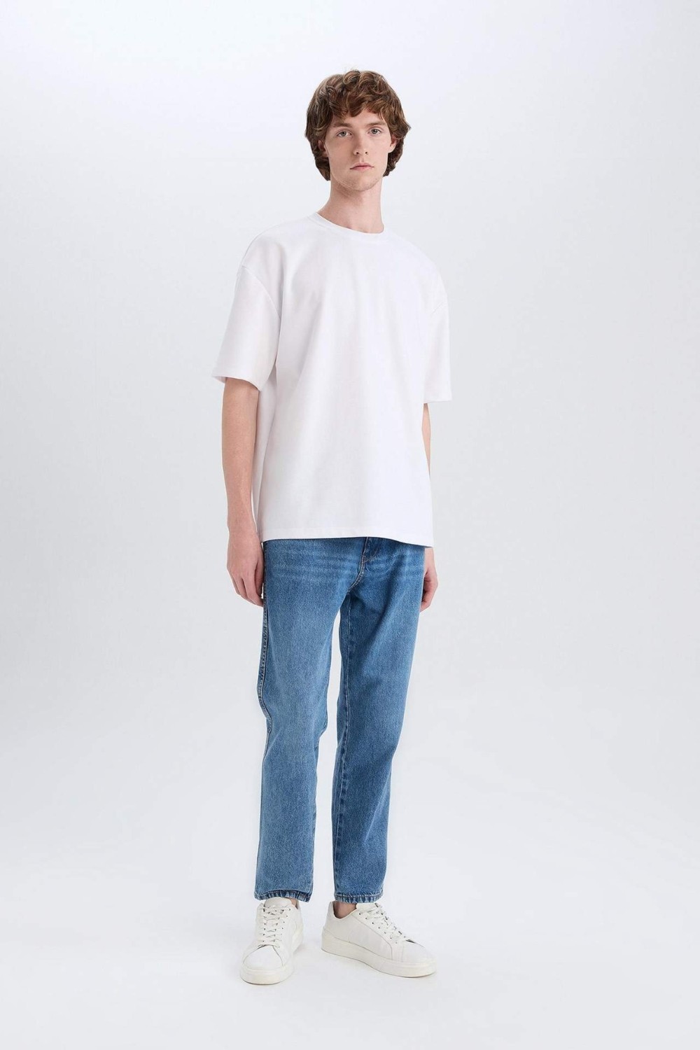 DeFacto Slim Fit Normal Bel Dar Paça Jean Pantolon D8602AX25SP görsel 8