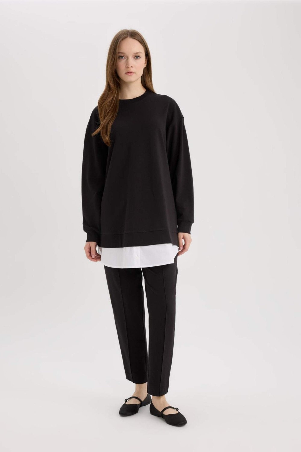 DeFacto Harem Basic Sweatshirt Kumaşı Pantolon D9363AX25SP görsel 7