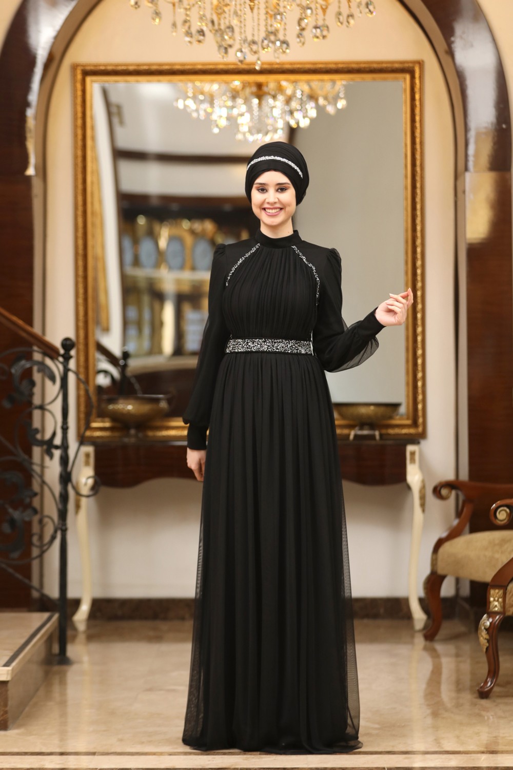 Fuval Moda Büyük Beden Tül Efsane Abiye