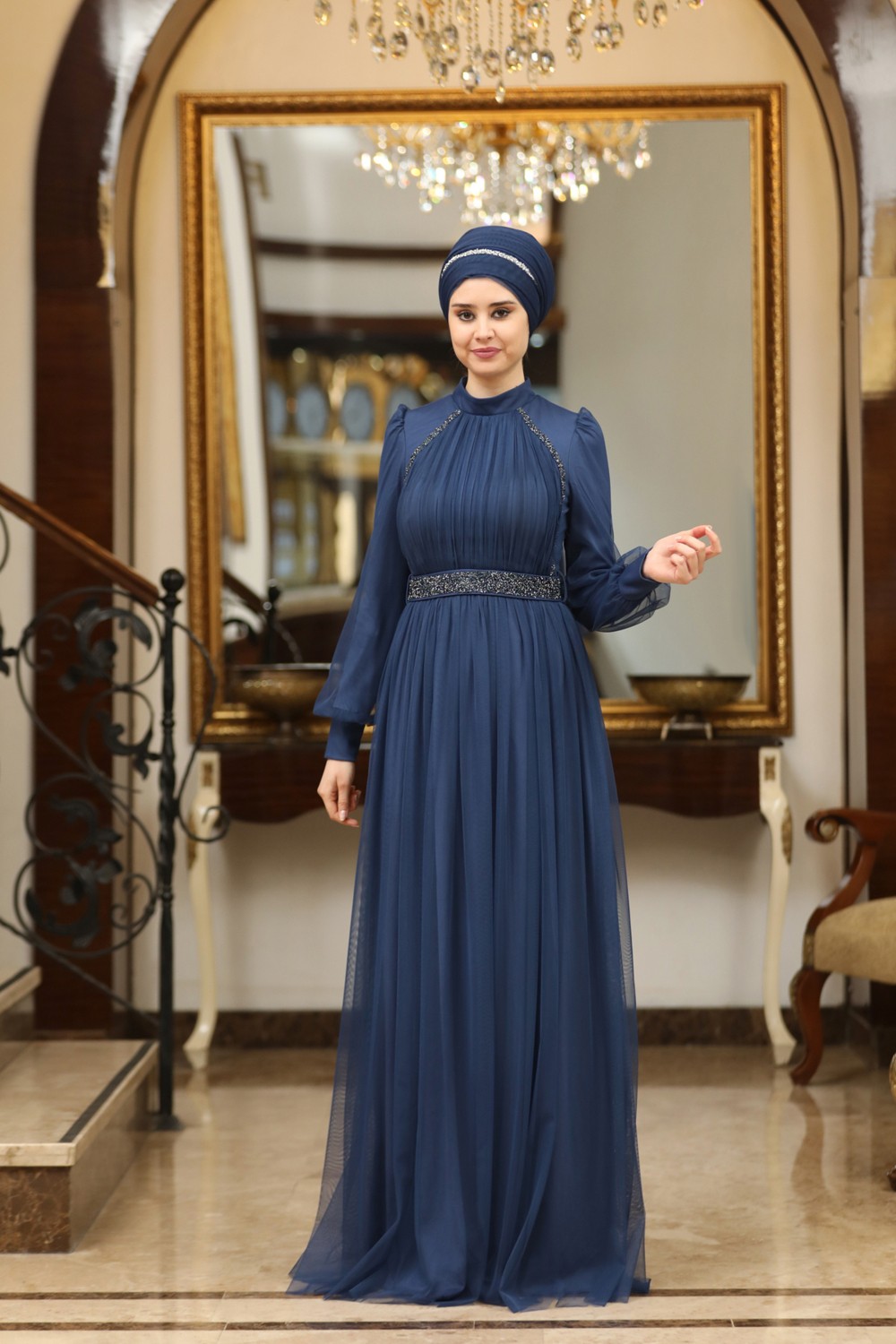 Fuval Moda Büyük Beden Tül Efsane Abiye