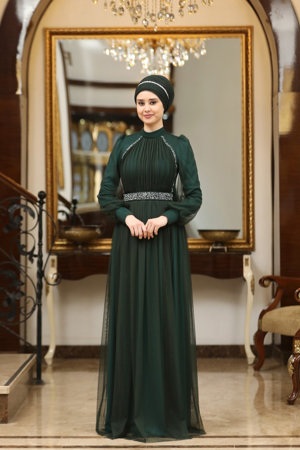 Fuval Moda Büyük Beden Tül Efsane Abiye