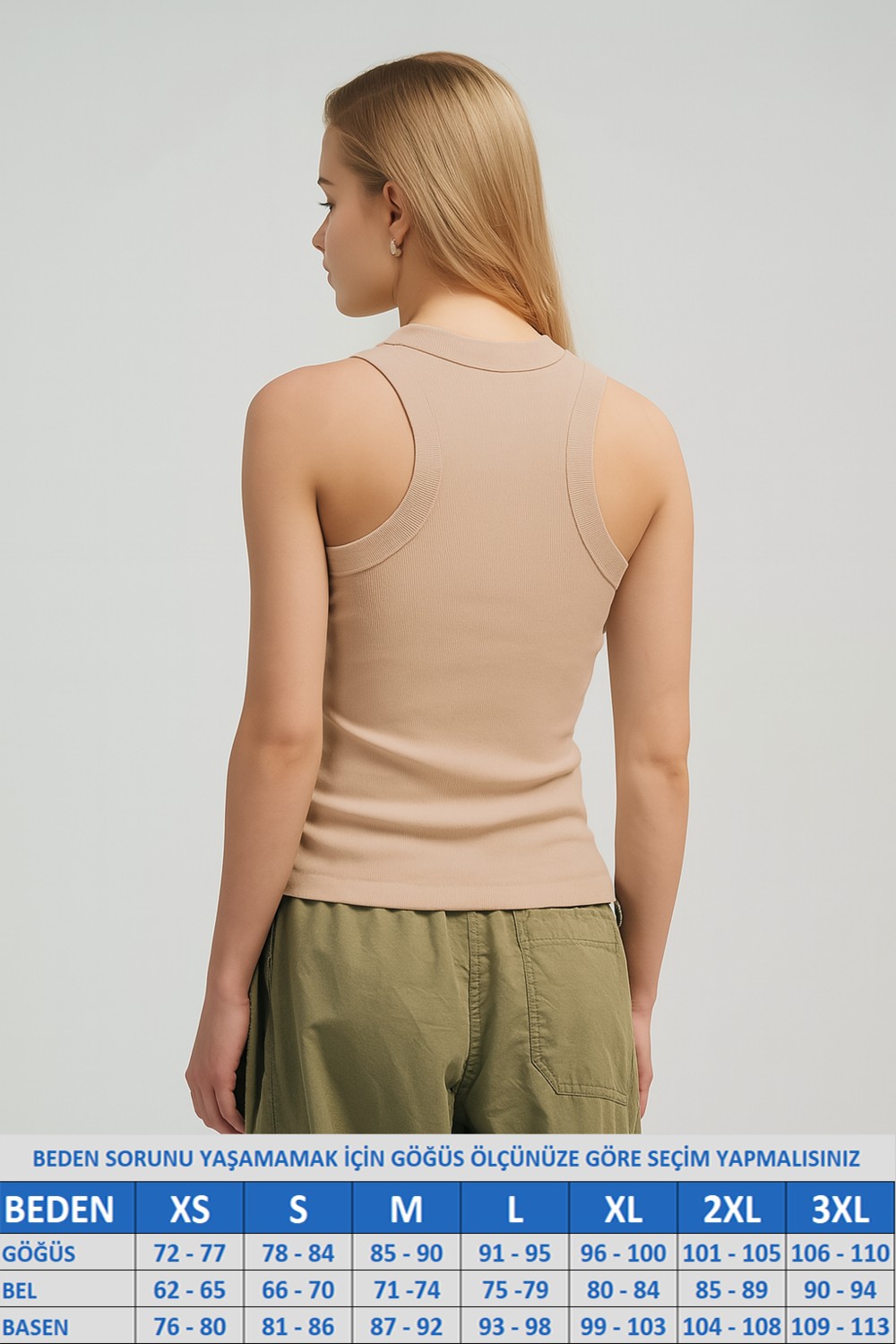 Novelle Halter Yaka Fitilli Atlet görsel 7