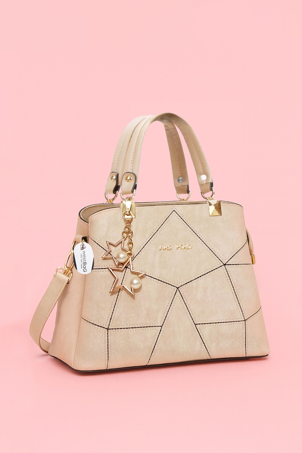 Westbag Kadın Butterfly El ve Omuz Çantası Kol Çantası Charm Detaylı