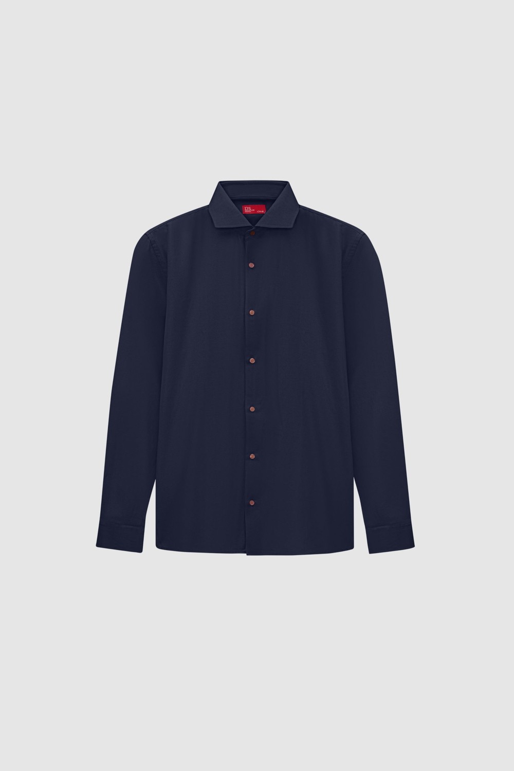 D'S Damat Slim Fit Antrasit Italyan Yaka Armürlü Uzun Kollu Kolay Ütülenebilir Nefes Alan Dört Mevsim Gömlek 2HF02ORT3185 görsel 5