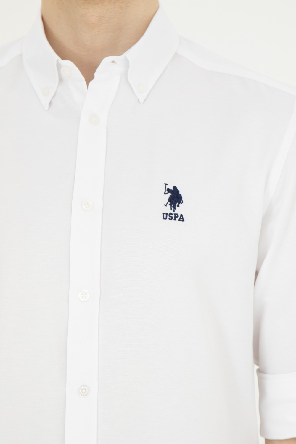 U.S. Polo Assn. Erkek Siyah Gömlek Basic 50282589-VR046 görsel 7