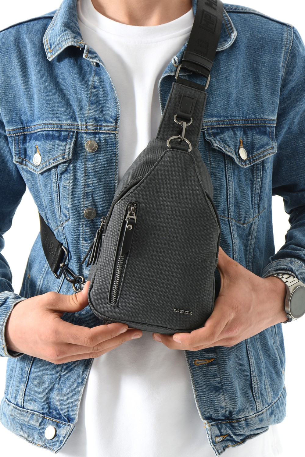 Mega Bag M 708 Mega Bag Kanvas Body Bag / Omuz Çantası görsel 3
