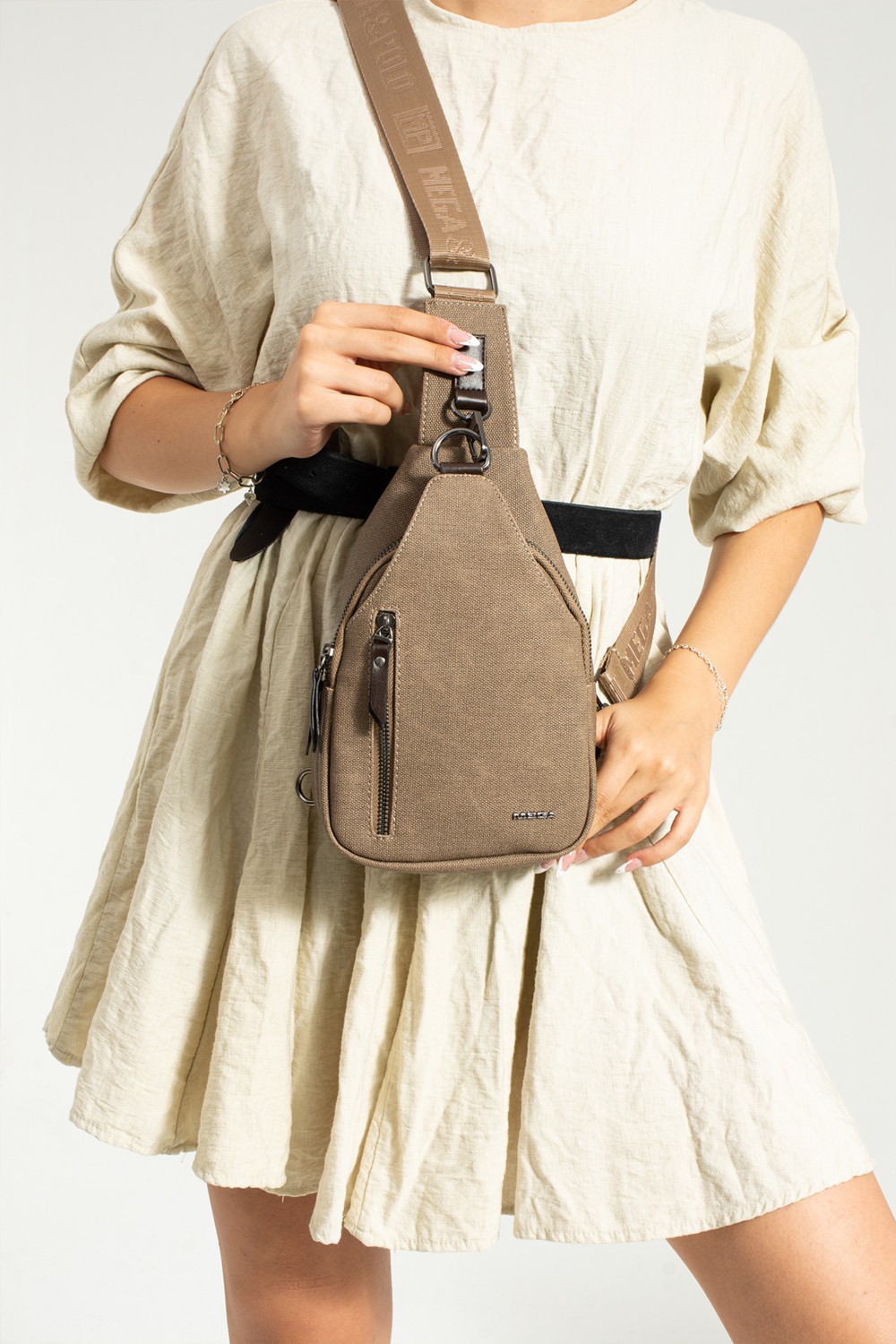 Mega Bag M 708 Mega Bag Kanvas Body Bag / Omuz Çantası görsel 8