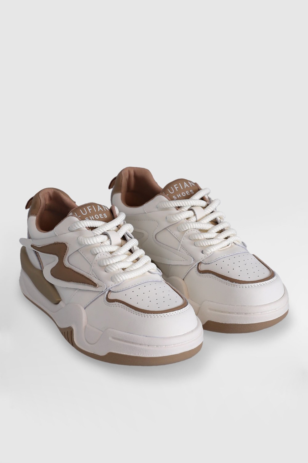 Lufian Maya Kadın Sneaker Ayakkabı Bej görsel 4