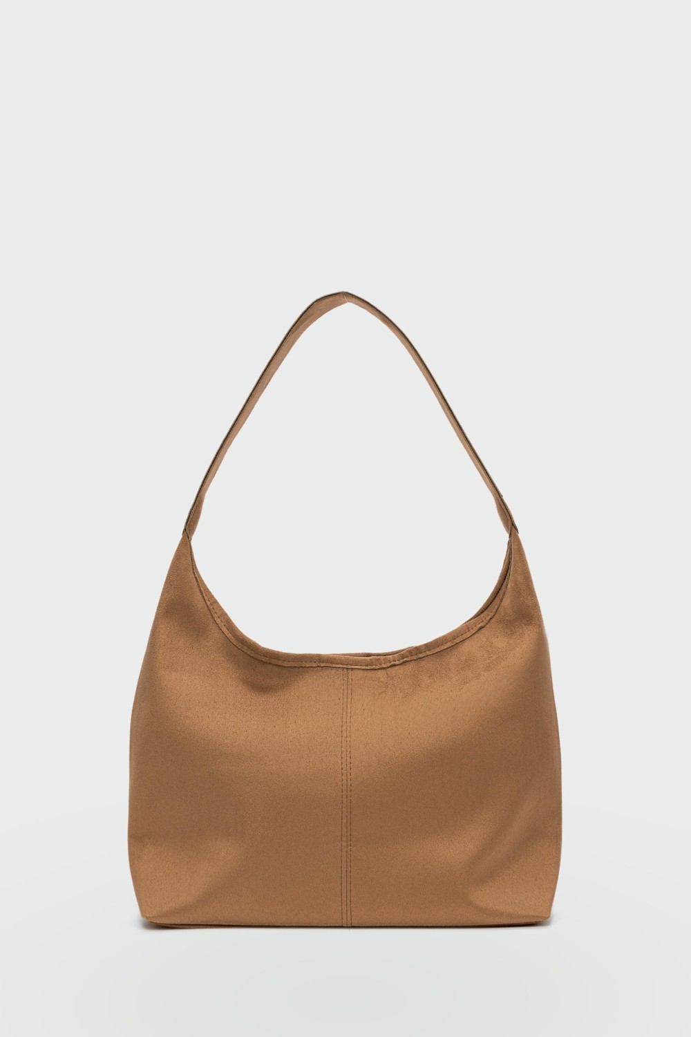 Shule Bags Moka Troklu Süet Omuz Çantası Camel görsel 4