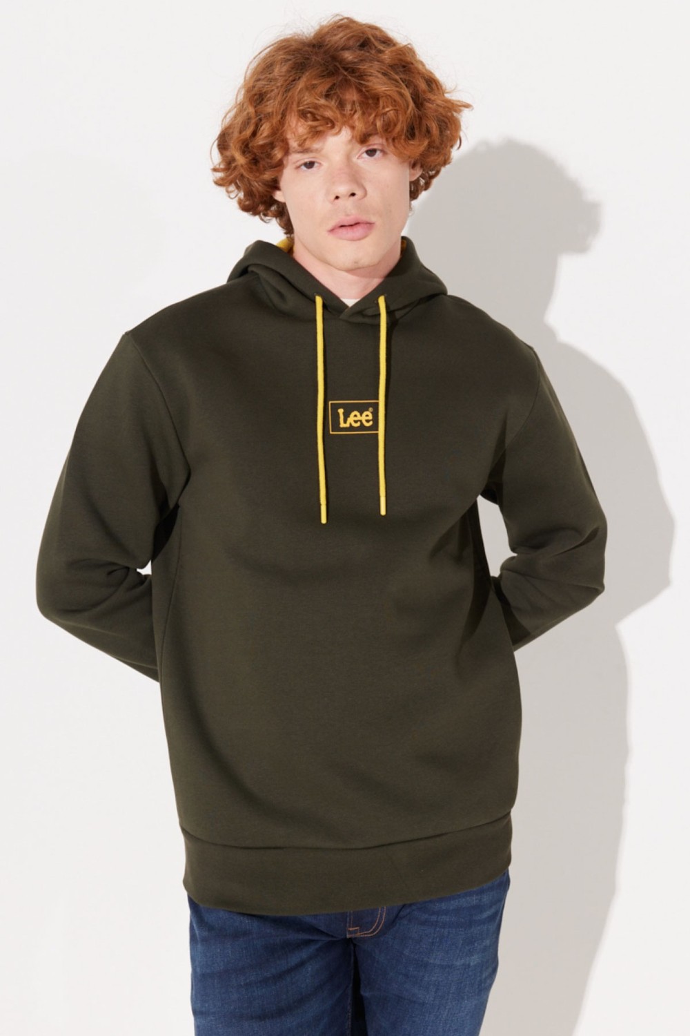 Lee Erkek Mid Logo Hoodie Sweatshirt L212302990 görsel 6