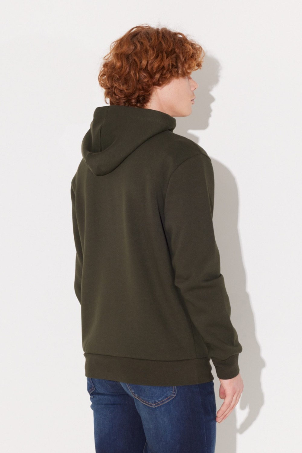 Lee Erkek Mid Logo Hoodie Sweatshirt L212302990 görsel 7