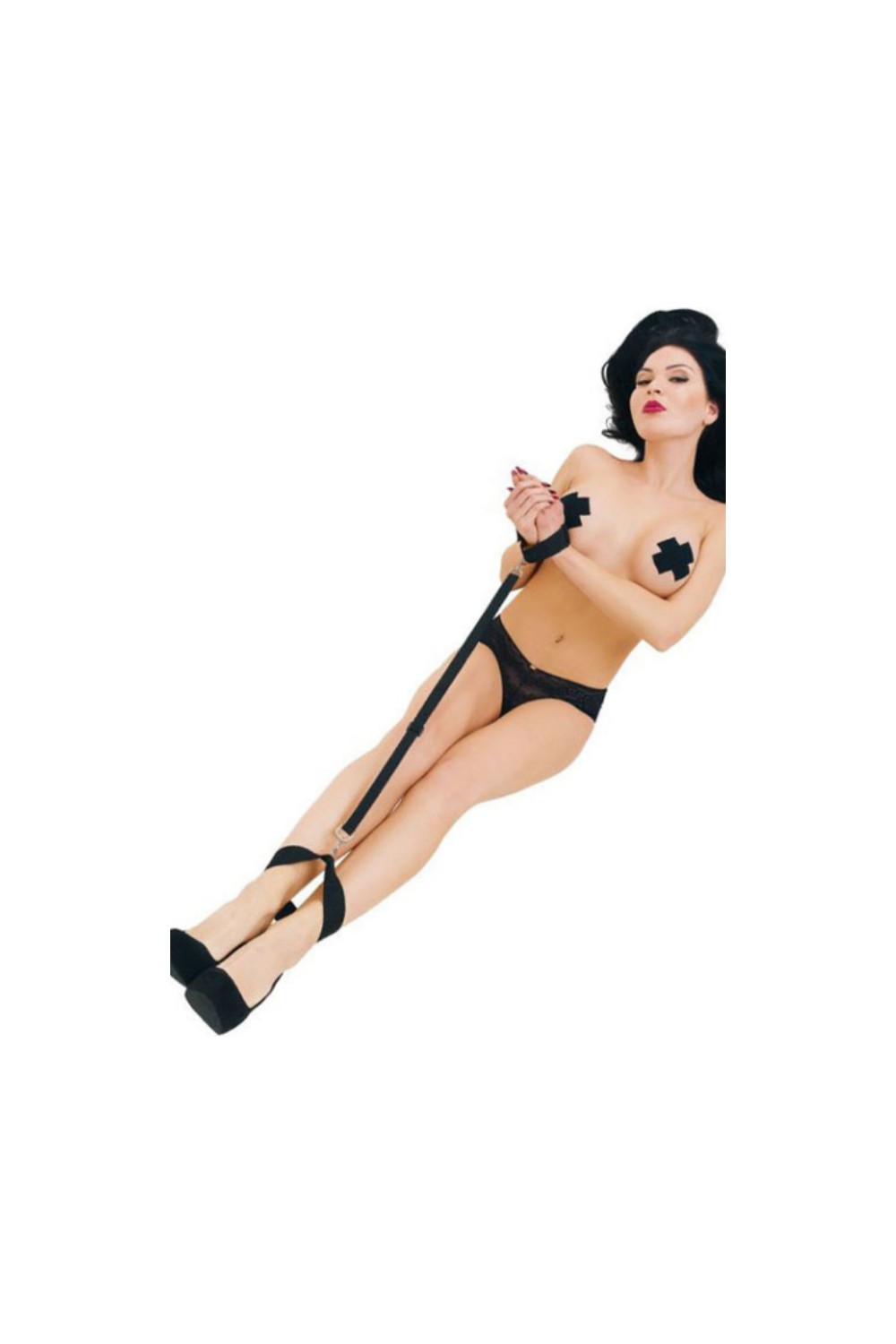Heleni Fantezi BDSM Bağlama Kelepçesi, Sexi Ayarlanabilir Esaret Aksesuarı - Siyah görsel 8