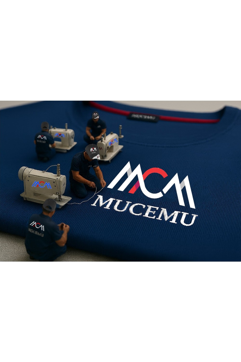 Mucemu 109TBİSİKLET Yaka Basic Tişörtunisex görsel 7