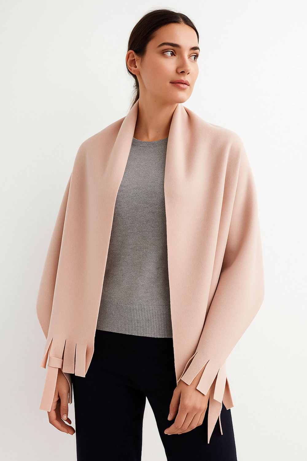 Elif Mira Unisex Polar Omuz Şalı 70X180 cm Kışlık Sıcak Şal Elegantwarm