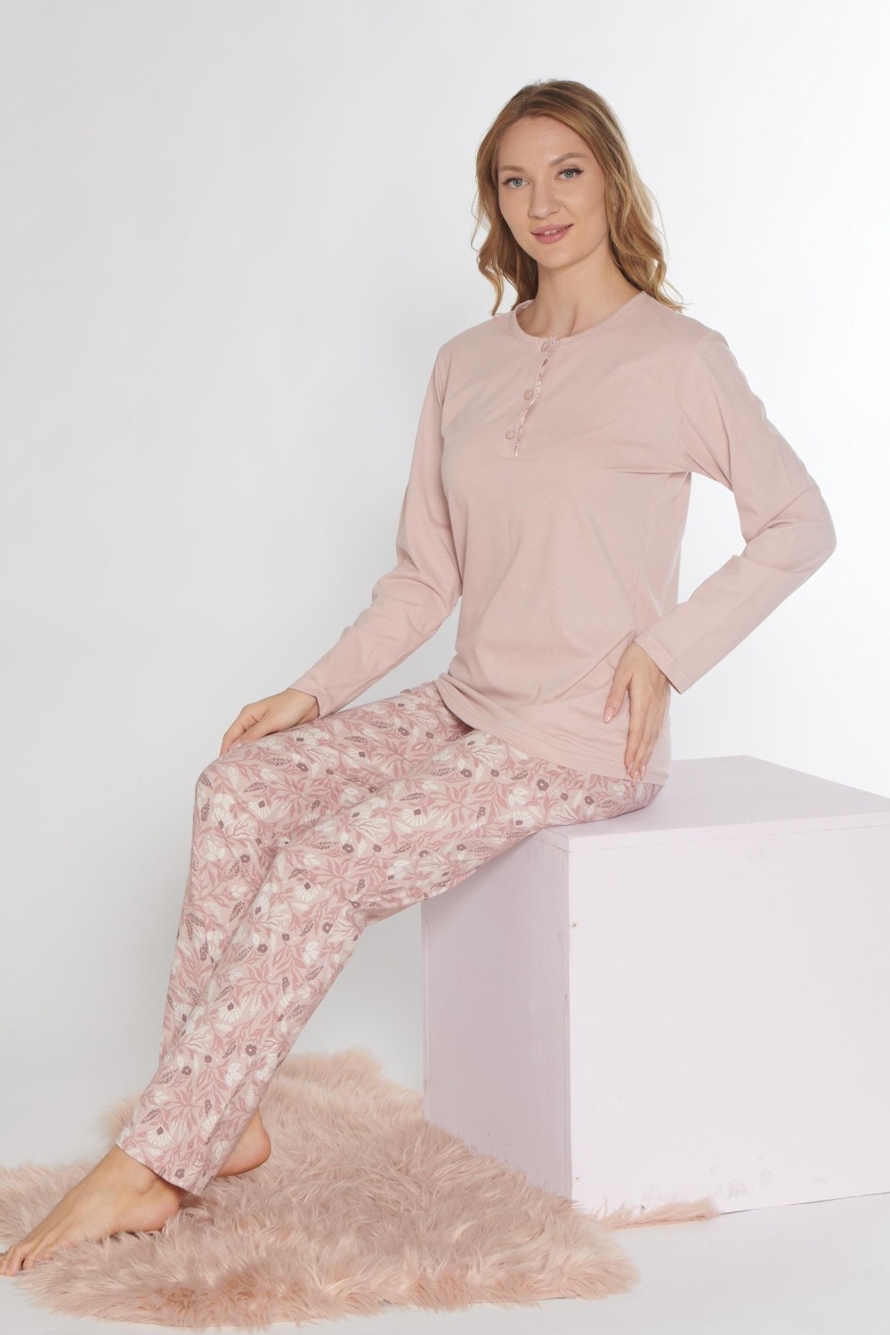 Dowry Uzun Kol Pijama Takımı 09-244 görsel 5