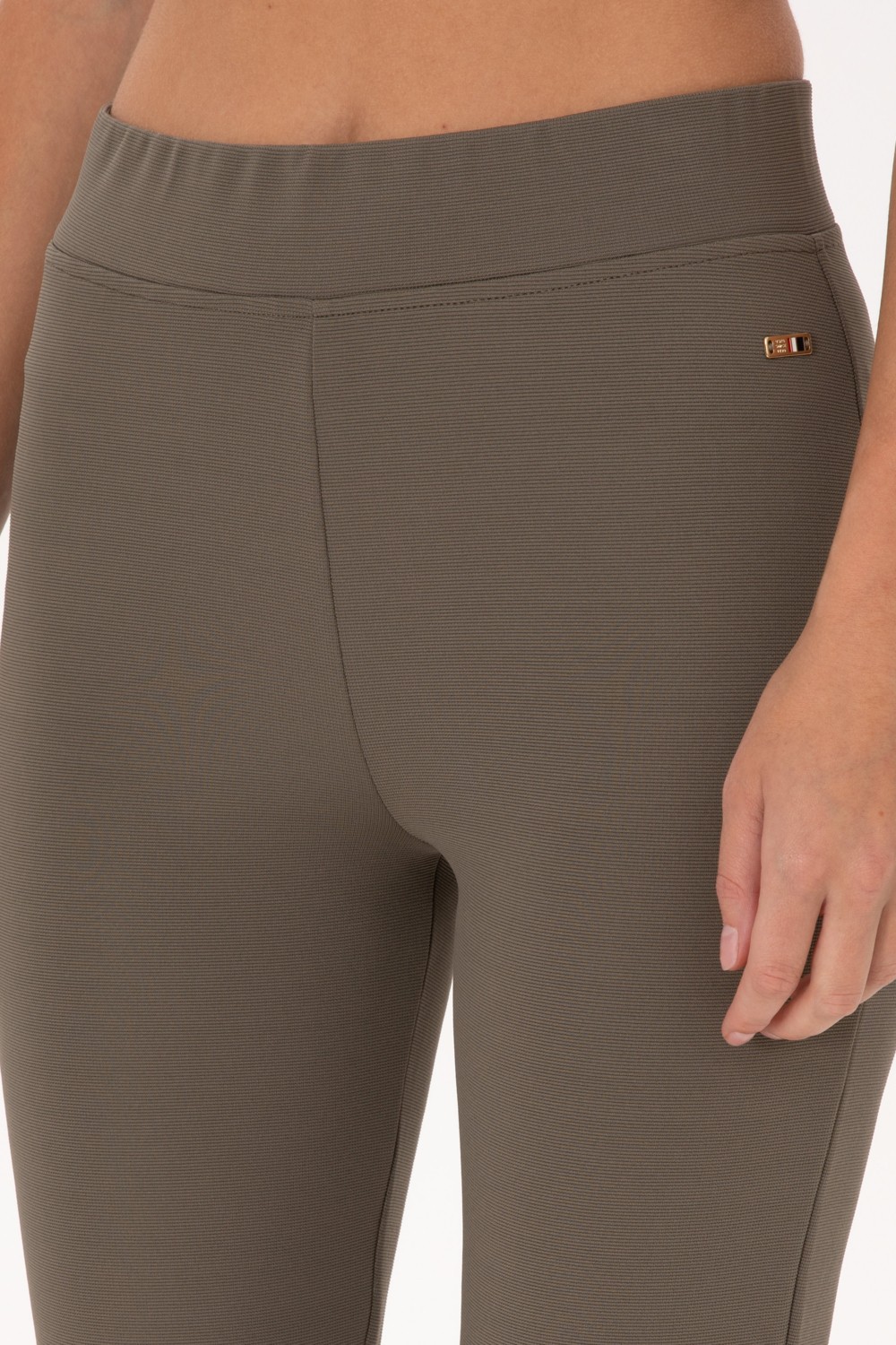 U.S. Polo Assn. Kadın Vizon Yüksek Bel İspanyol Paça Tayt 50305855-VR052 görsel 5