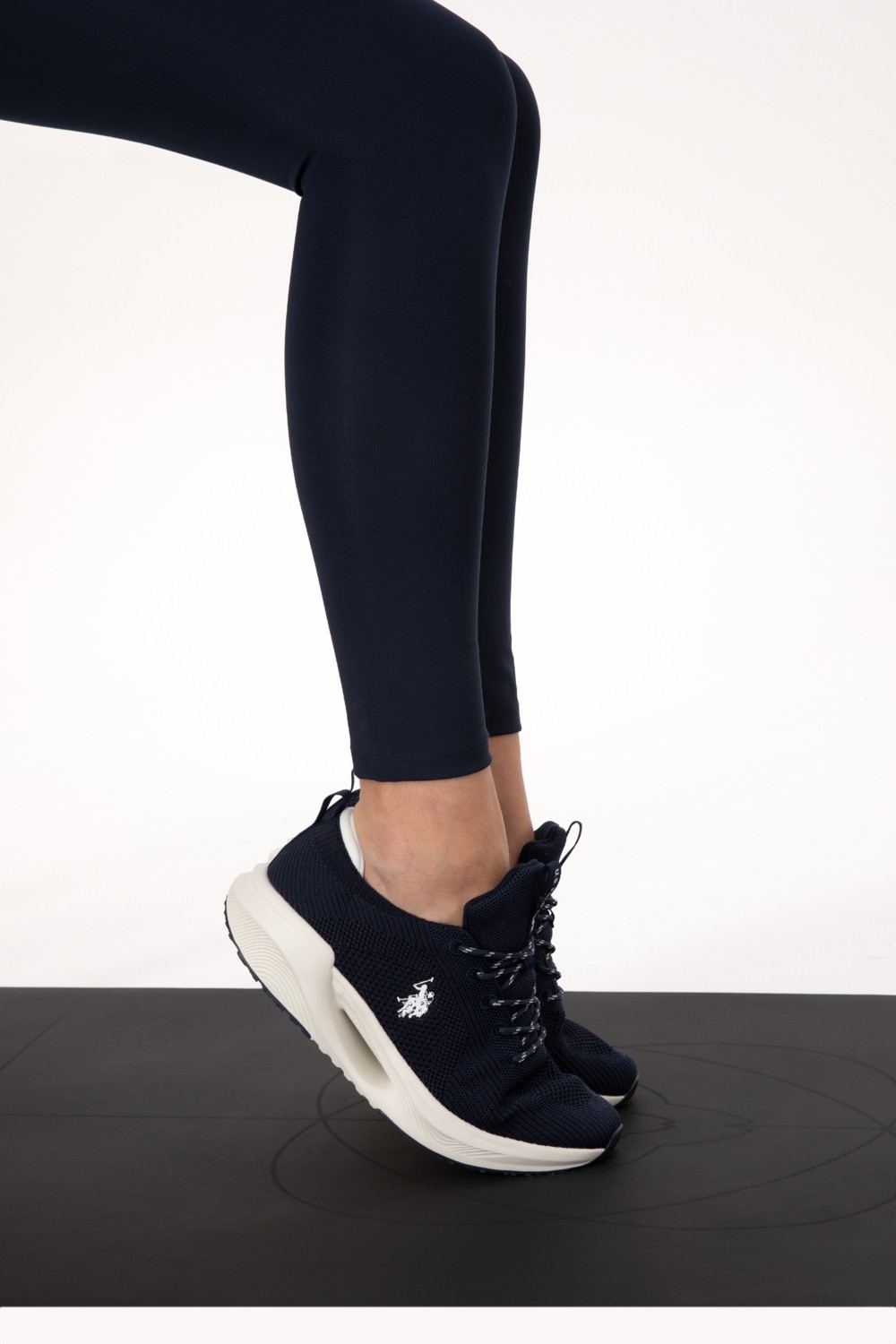 U.S. Polo Assn. Kadın Lila Yüksek Bel Spor Tayt 50291434-VR034 görsel 8