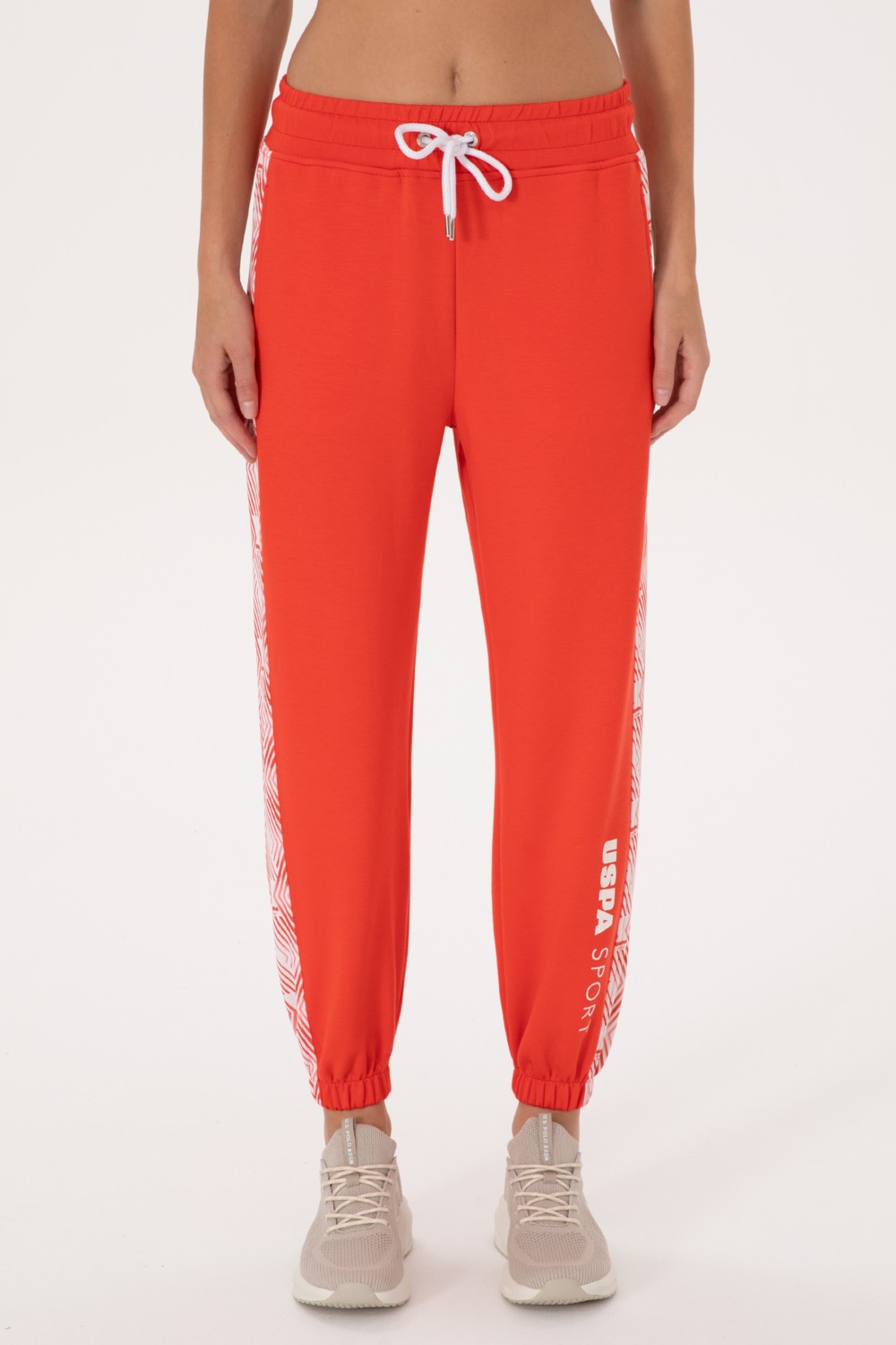 U.S. Polo Assn. Kadın Beyaz Jogger Eşofman Altı 50300713-VR013 görsel 3