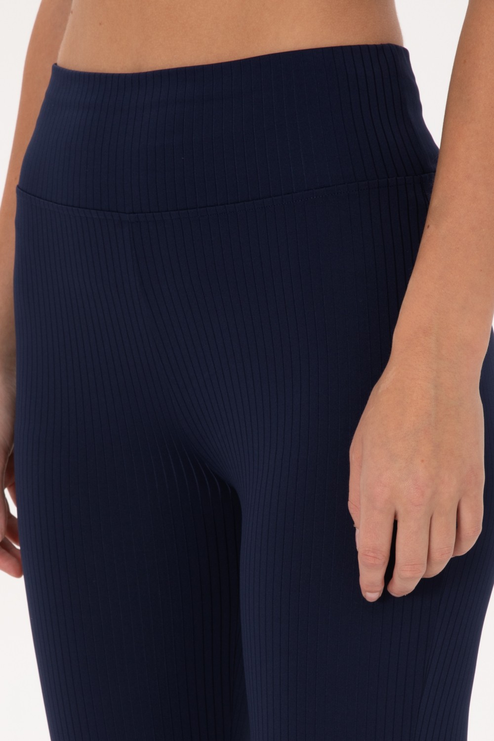 U.S. Polo Assn. Kadın Lacivert Yüksek Bel İspanyol Paça Tayt 50300722-VR033 görsel 5