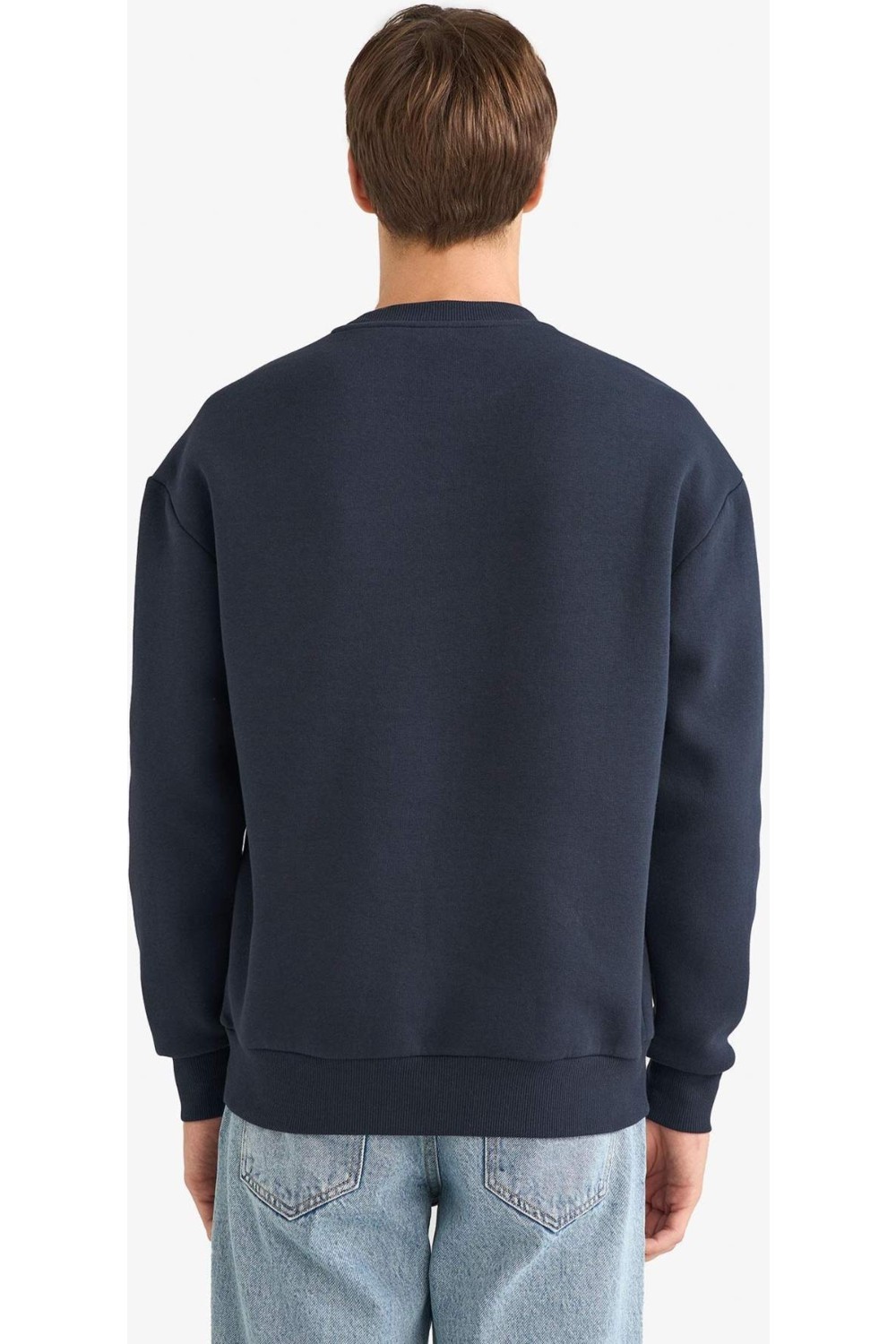 DeFacto Boxy Fit Bisiklet Yaka İçi Yumuşak Tüylü Baskılı Sweatshirt X8282AZ25AU görsel 8