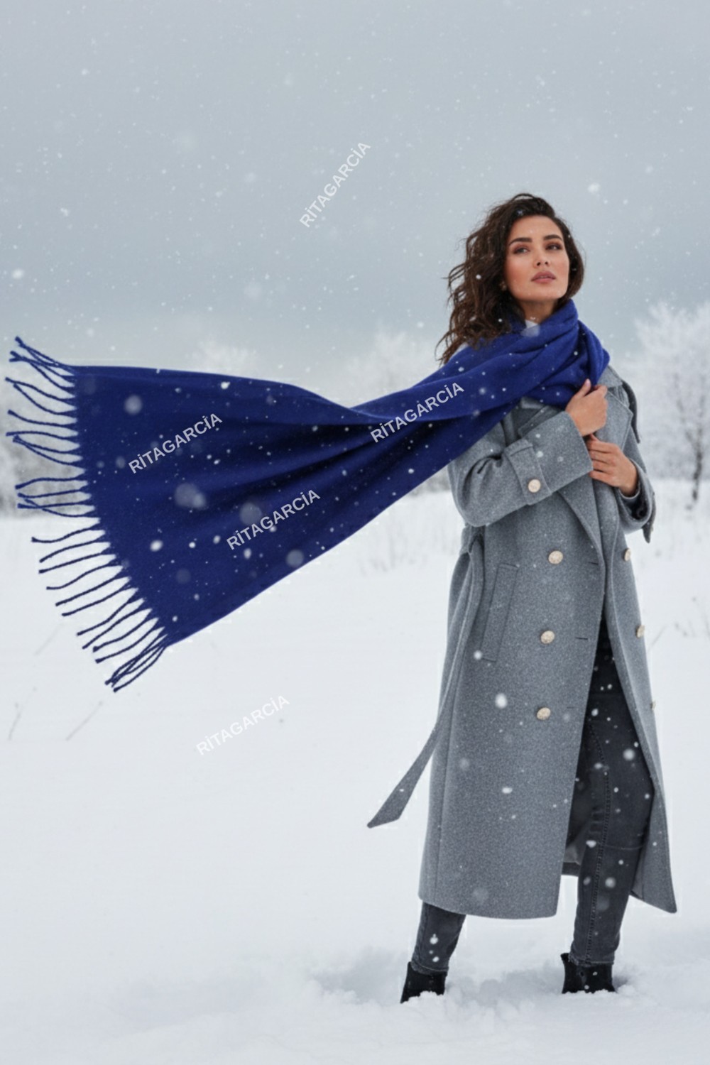 Ritagarcia Premium Soft Buklet Atkı Kadınlar İçin Bej Renkli Sade Tasarım Türkiye Menşeli görsel 4