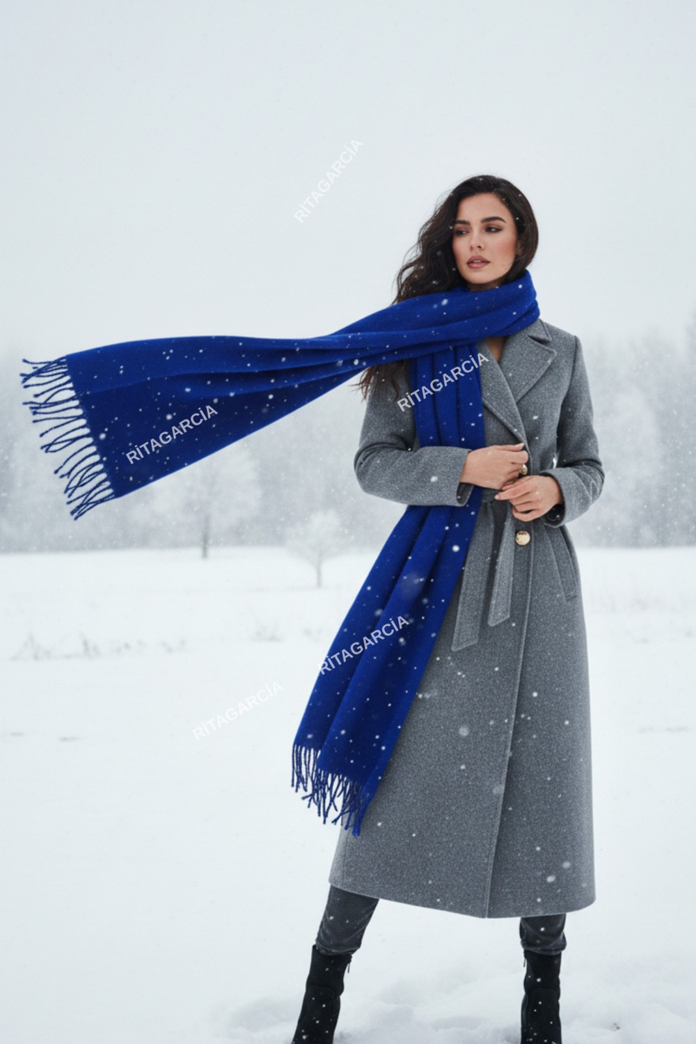 Ritagarcia Premium Soft Buklet Atkı Kadınlar İçin Bej Renkli Sade Tasarım Türkiye Menşeli görsel 5