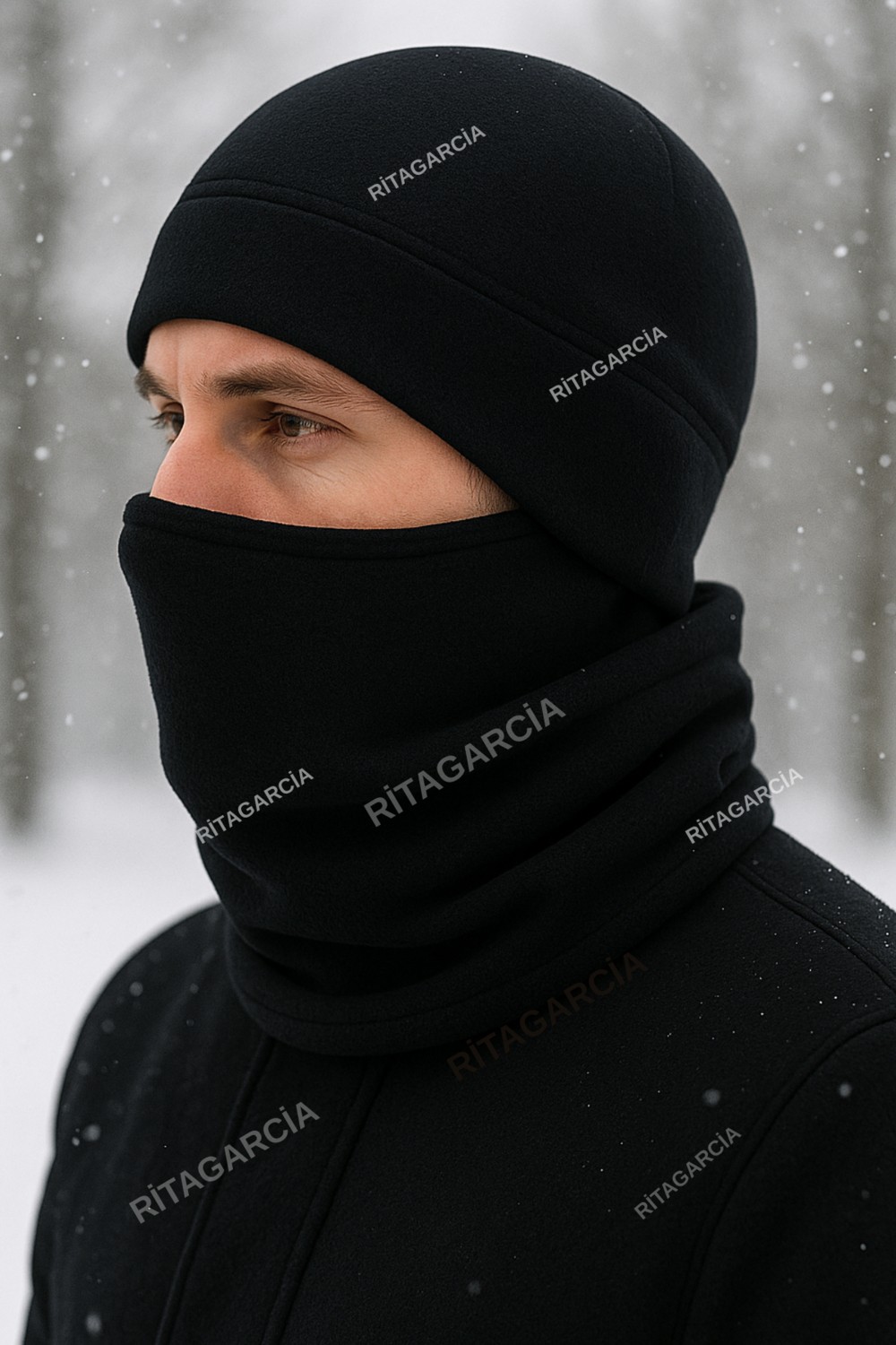 Elif İç Giyim Elif Polar Bere Boyunluk 2.li Set Haki Renk Erkek Kullanıma Uygun Standart Beden görsel 7